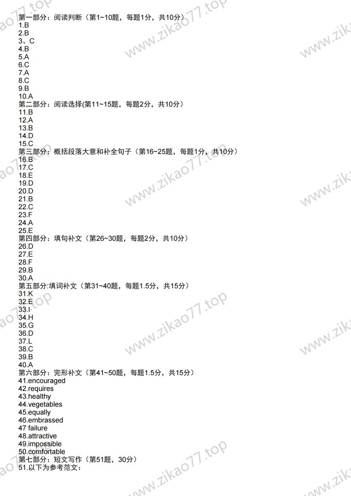 2021年4月自考00015英语（二）_09